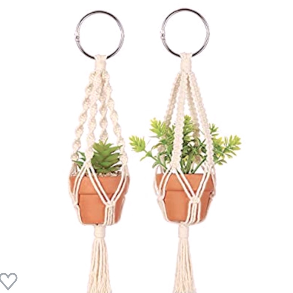 Mini plant car rear view mirror accessories